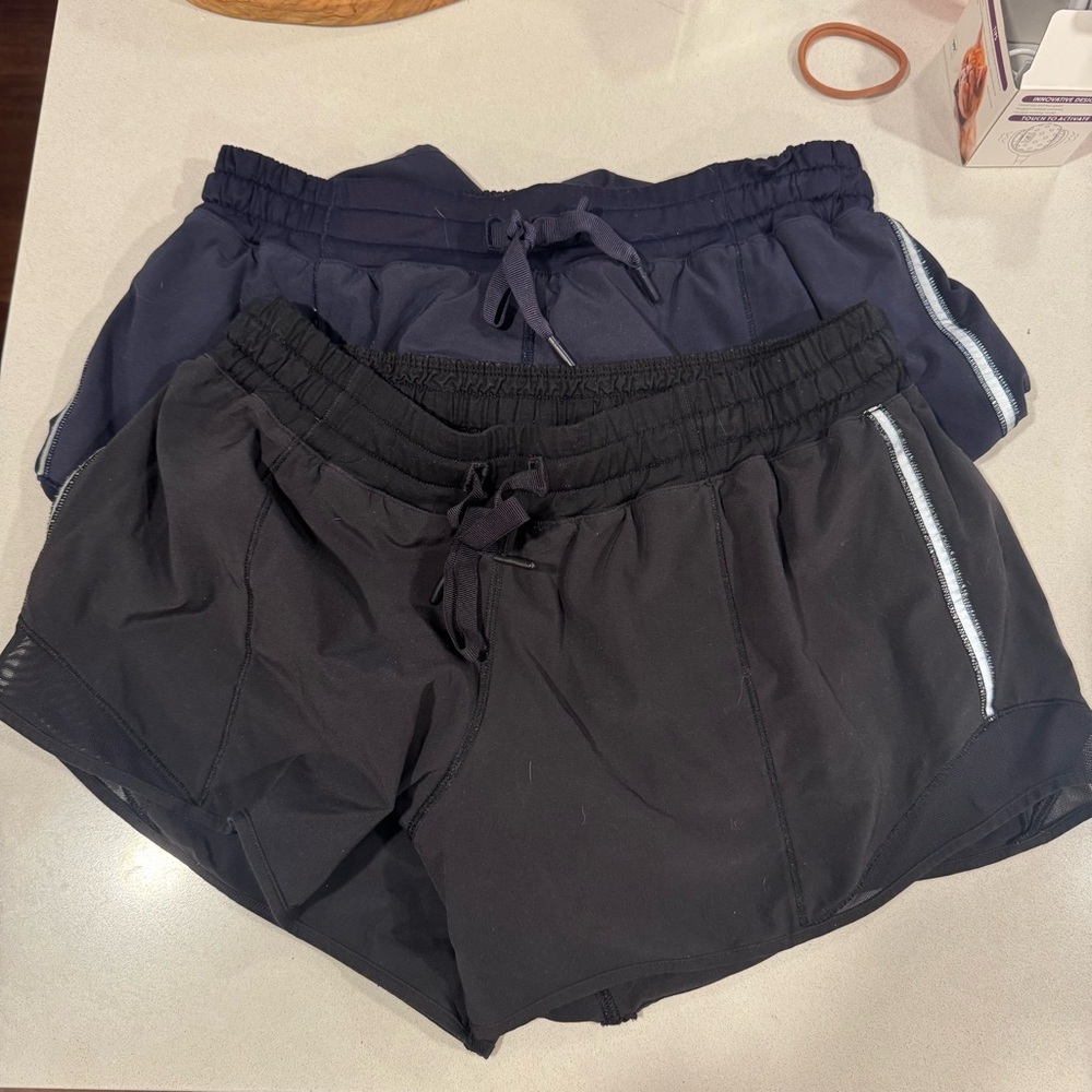 2 Pairs Lululemon Hotty Hot *Long Shorts